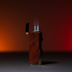 brown and gold cigar lighter