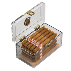 square acrylic humidor