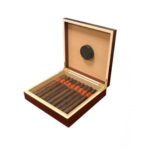 20 count cigar humidor - desktop humidor with cherry finish