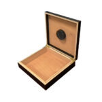 20 Count Cigar Humidor - Black Desktop Humidor